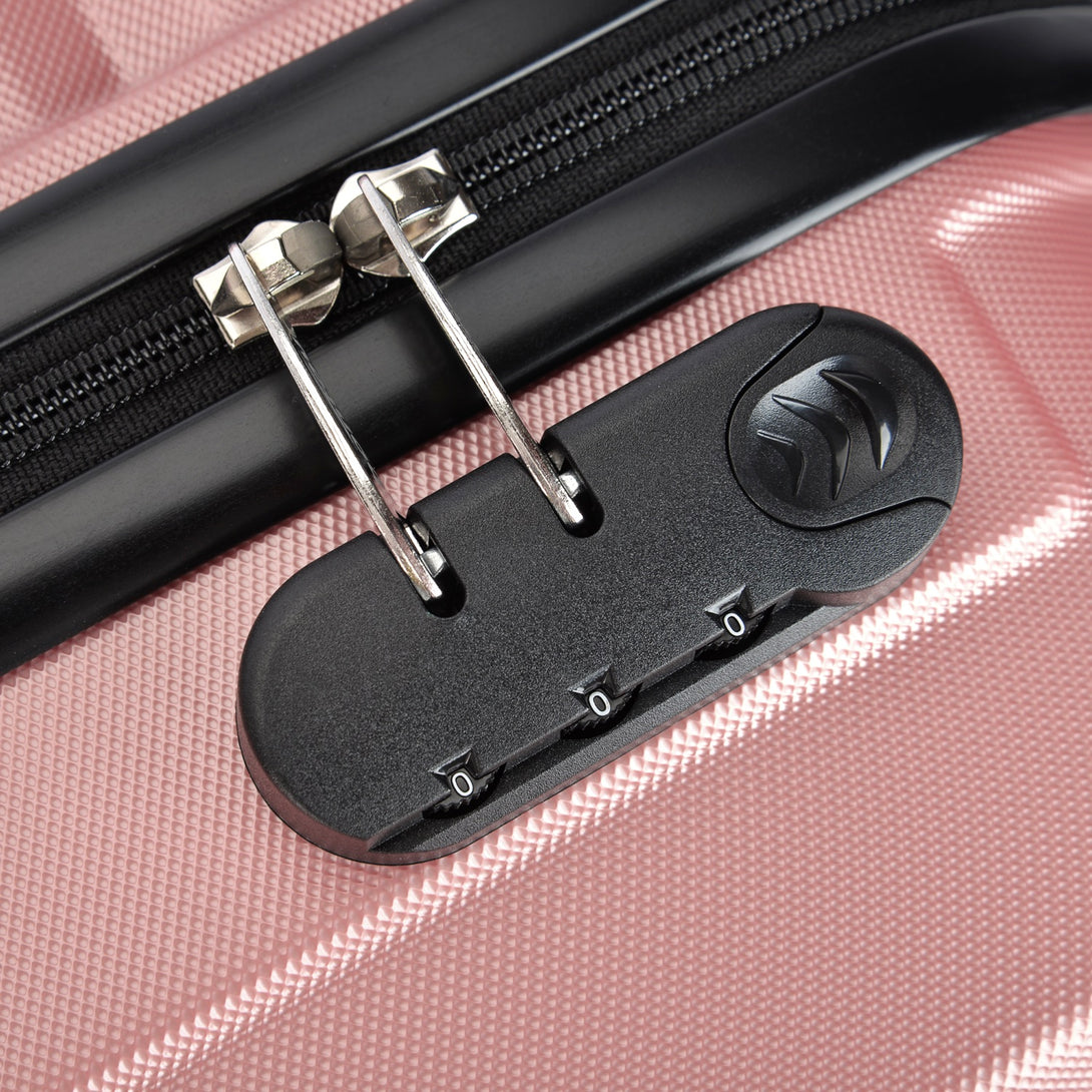 BONTOUR “spinner” közepes duplakerekes gurulós bőrönd, rolsegold-VASBÚTOR