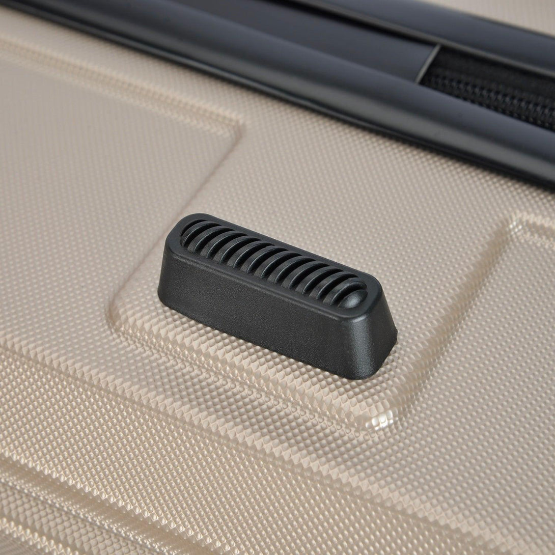 BONTOUR “spinner” nagy duplakerekes gurulós bőrönd, pezsgő-VASBÚTOR