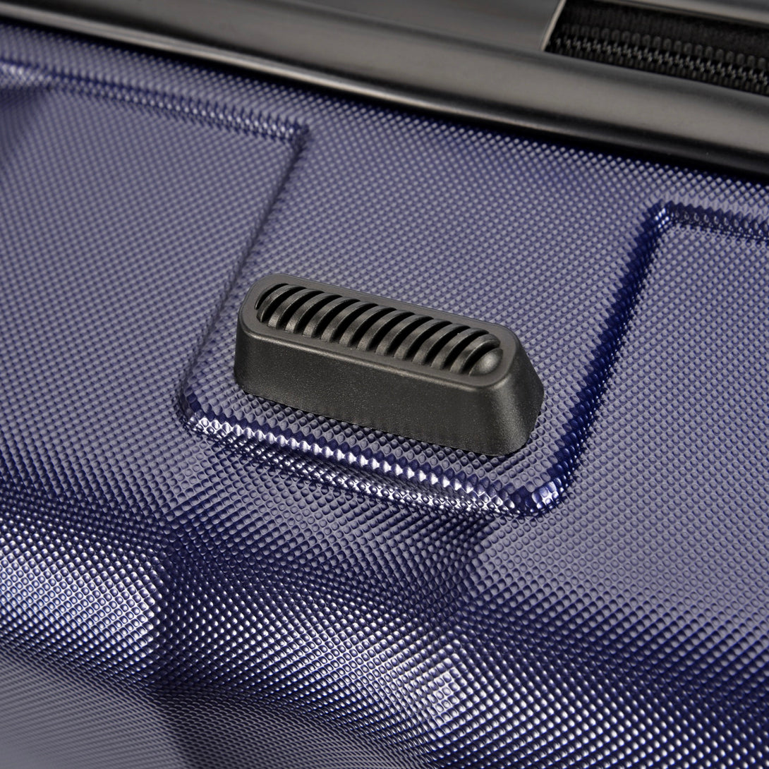 BONTOUR “wave” közepes duplakerekes gurulós bőrönd, kék, m méretű-VASBÚTOR