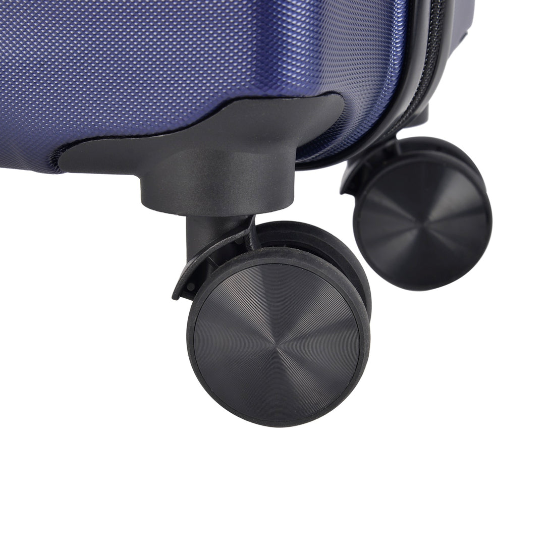 BONTOUR “wave” közepes duplakerekes gurulós bőrönd, kék, m méretű-VASBÚTOR