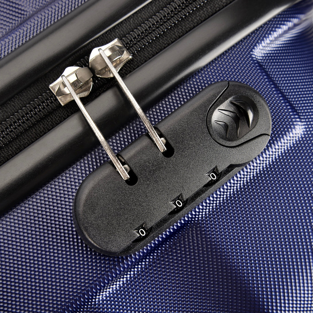 BONTOUR “wave” közepes duplakerekes gurulós bőrönd, kék, m méretű-VASBÚTOR