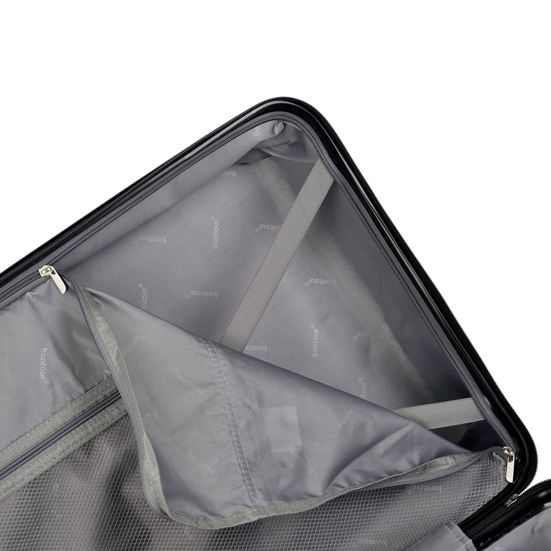 BONTOUR “wave” nagy duplakerekes gurulós bőrönd számzárral, púderzöld, l méretű-VASBÚTOR