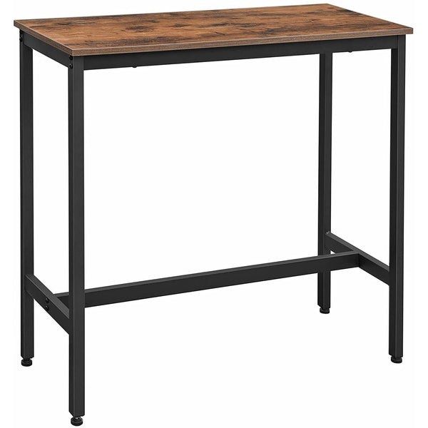 Bárasztal, magas konyhai asztal 100 x 40 x 90 cm, rusztikus barna-VASBÚTOR