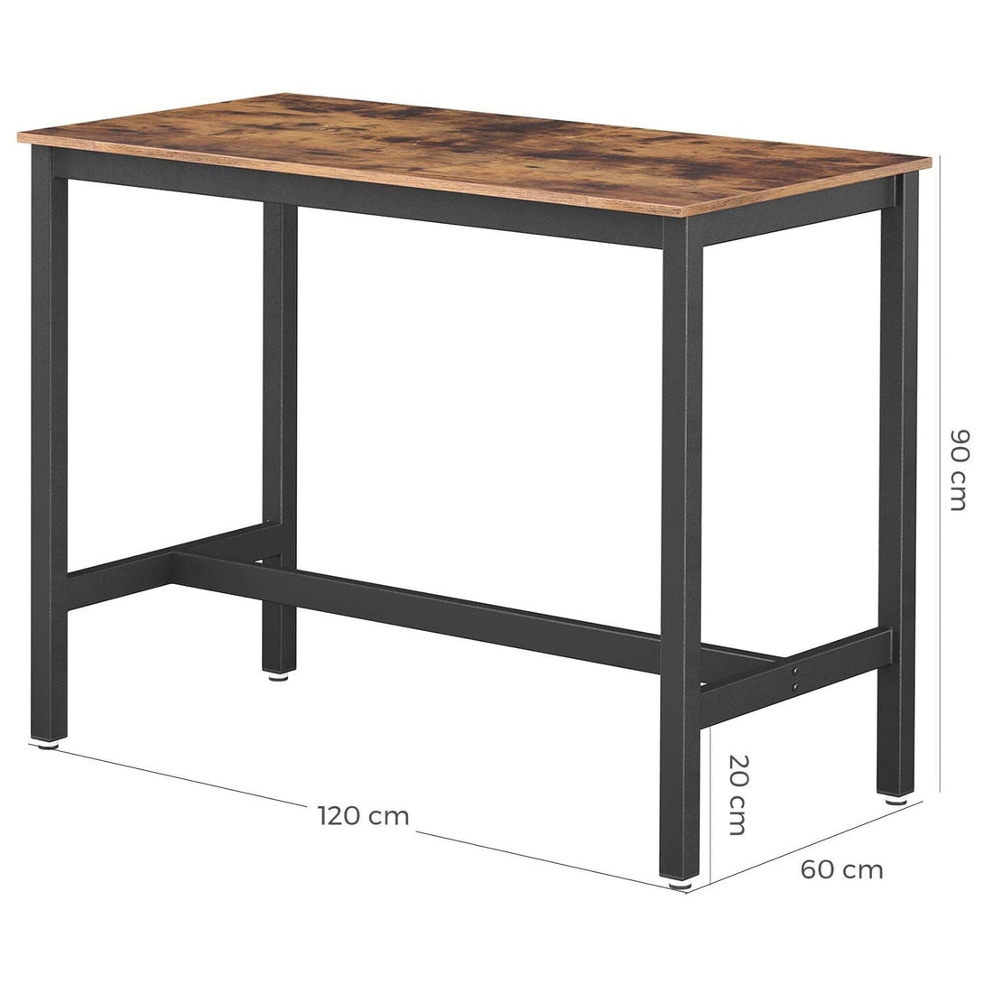 Bárasztal, stabil magas asztal 120 x 60 x 90 cm-VASBÚTOR