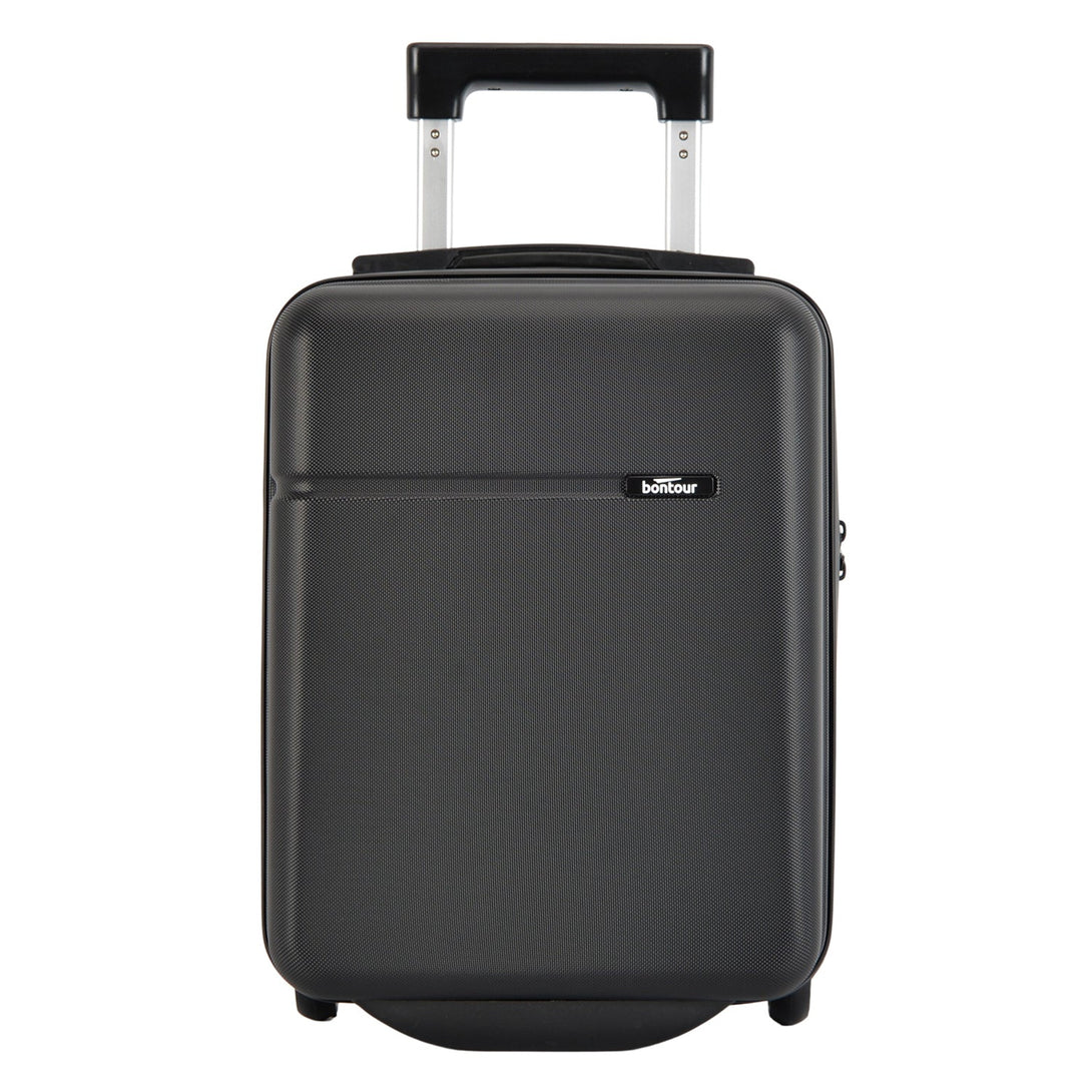 Bontour 40x30x20cm bőrönd, WIZZ AIR felvihető kézipoggyász, Fekete-VASBÚTOR