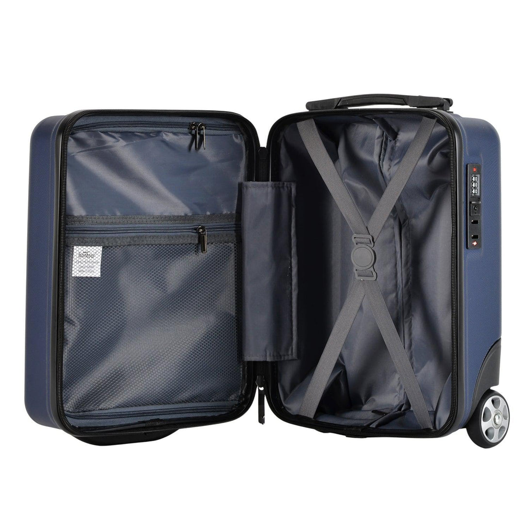 Bontour 40x30x20cm kabinbőrönd, WIZZ AIR felvihető kézipoggyász, Kék-VASBÚTOR