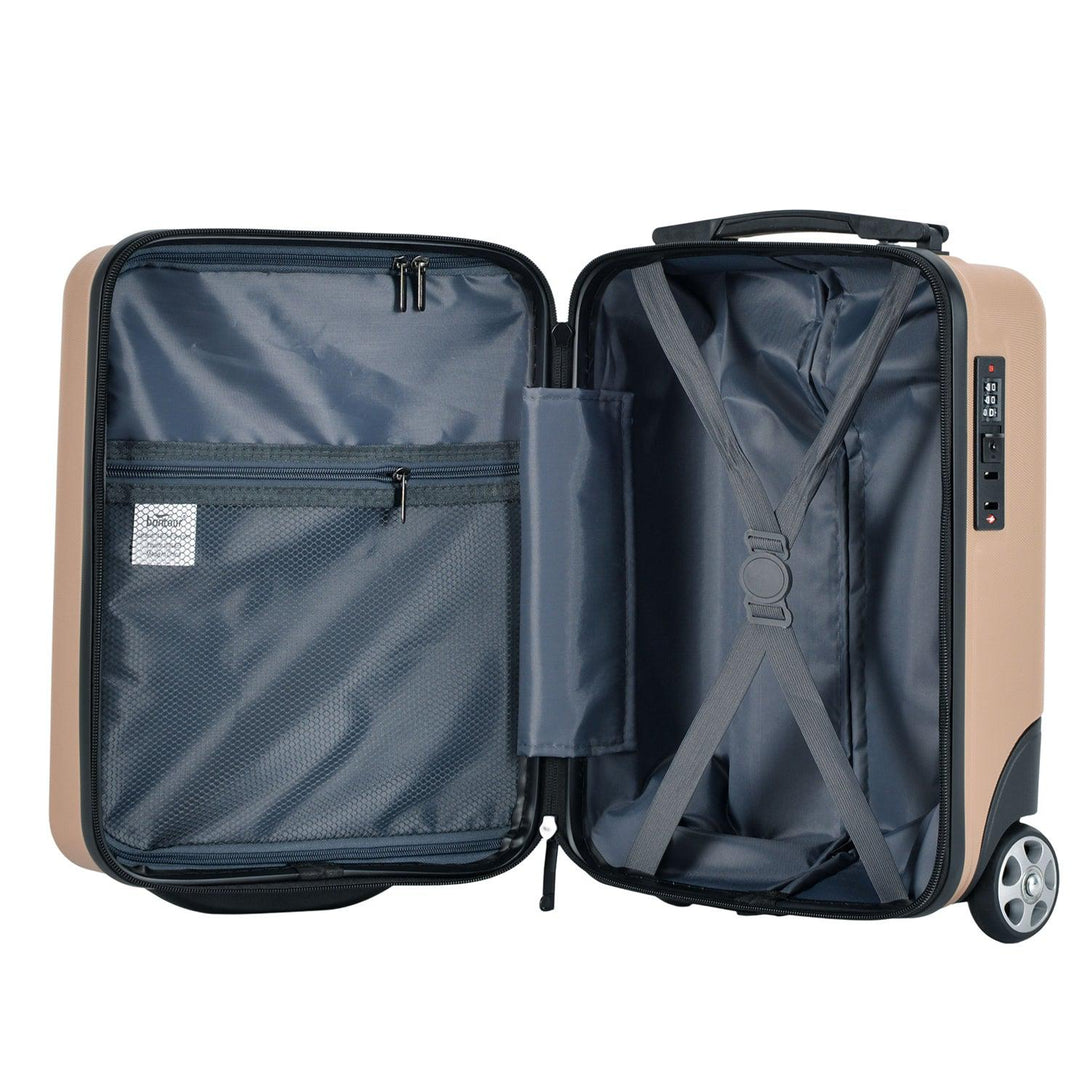 Bontour 40x30x20cm kabinbőrönd, WIZZ AIR felvihető kézipoggyász, Pezsgő-VASBÚTOR