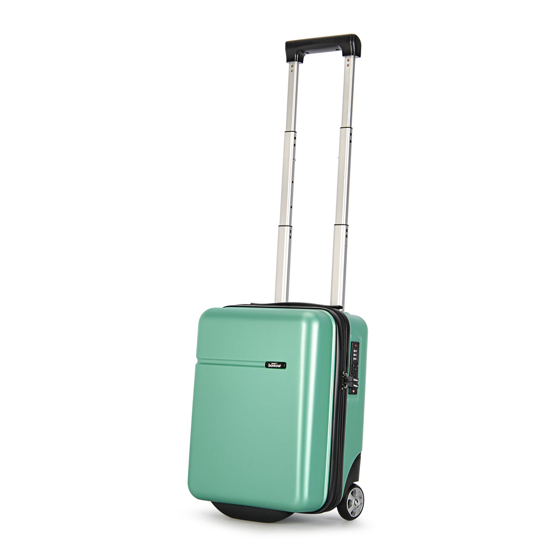 Bontour 40x30x20cm kabinbőrönd, WIZZ AIR felvihető kézipoggyász, Púderzöld-VASBÚTOR