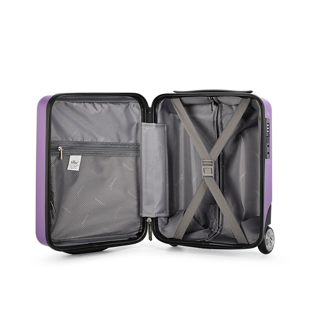 Bontour 40x30x20cm kabinbőrönd, WIZZ AIR felvihető kézipoggyász, rózsaszínes lila-VASBÚTOR