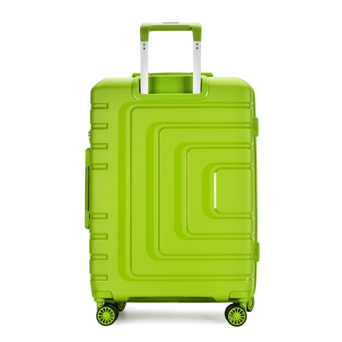 Bontour "Charm" 4-kerekes bőrönd TSA számzárral 67x44x25 cm, M méretű, Citruszöld-VASBÚTOR