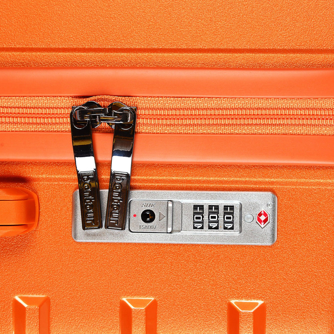 Bontour "Charm" 4-kerekes bőrönd TSA számzárral 67x44x25 cm, M méretű, Sunset-Gold-VASBÚTOR