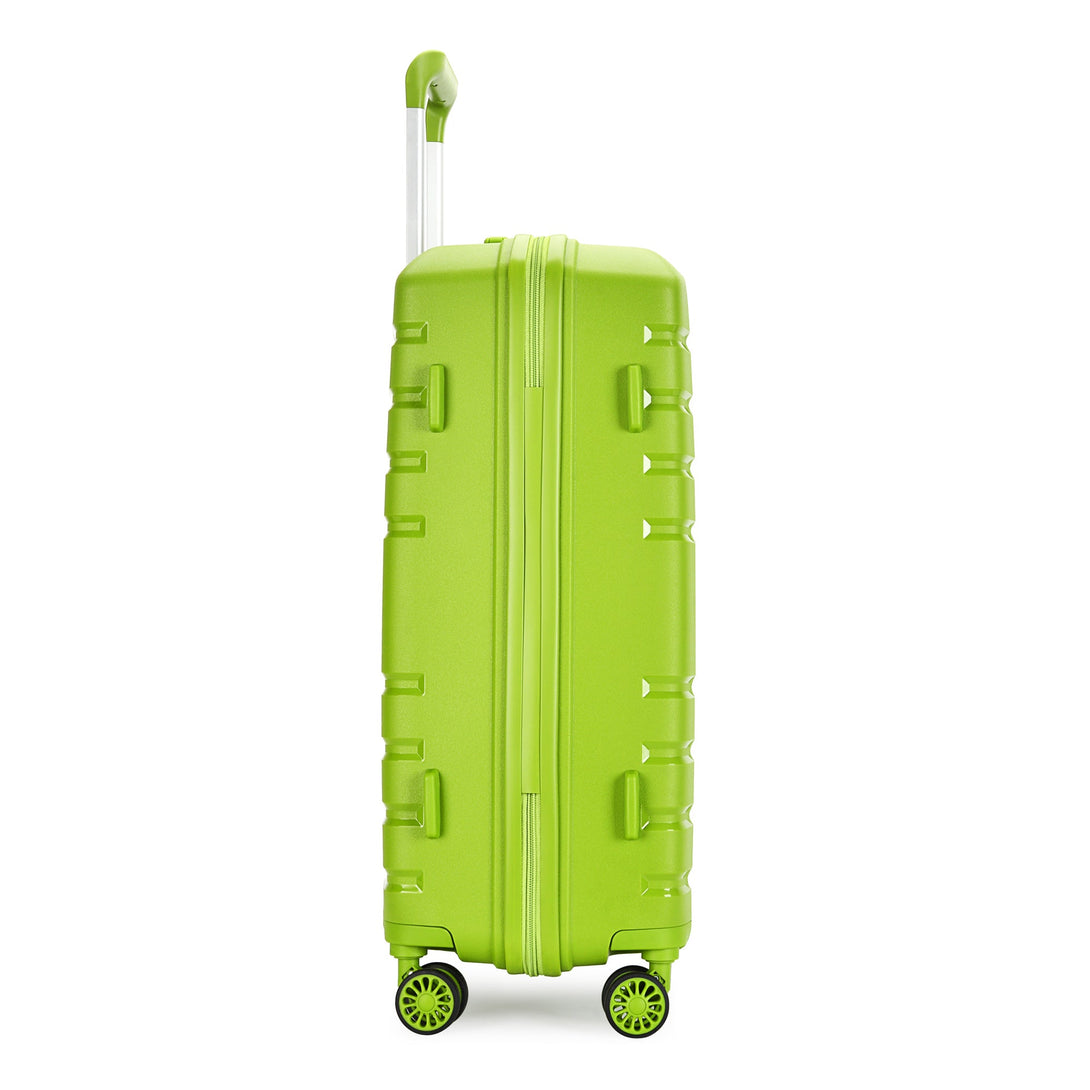 Bontour "Charm" 4-kerekes bőrönd TSA számzárral, L méretű, Citruszöld-VASBÚTOR
