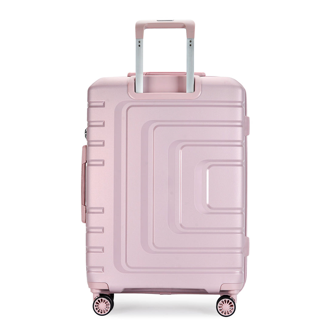 Bontour "Charm" 4-kerekes bőrönd TSA számzárral, L méretű, Lavender pink-VASBÚTOR