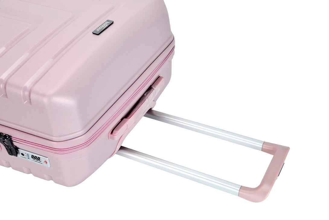 Bontour "Charm" 4-kerekes bőrönd TSA számzárral, L méretű, Lavender pink-VASBÚTOR
