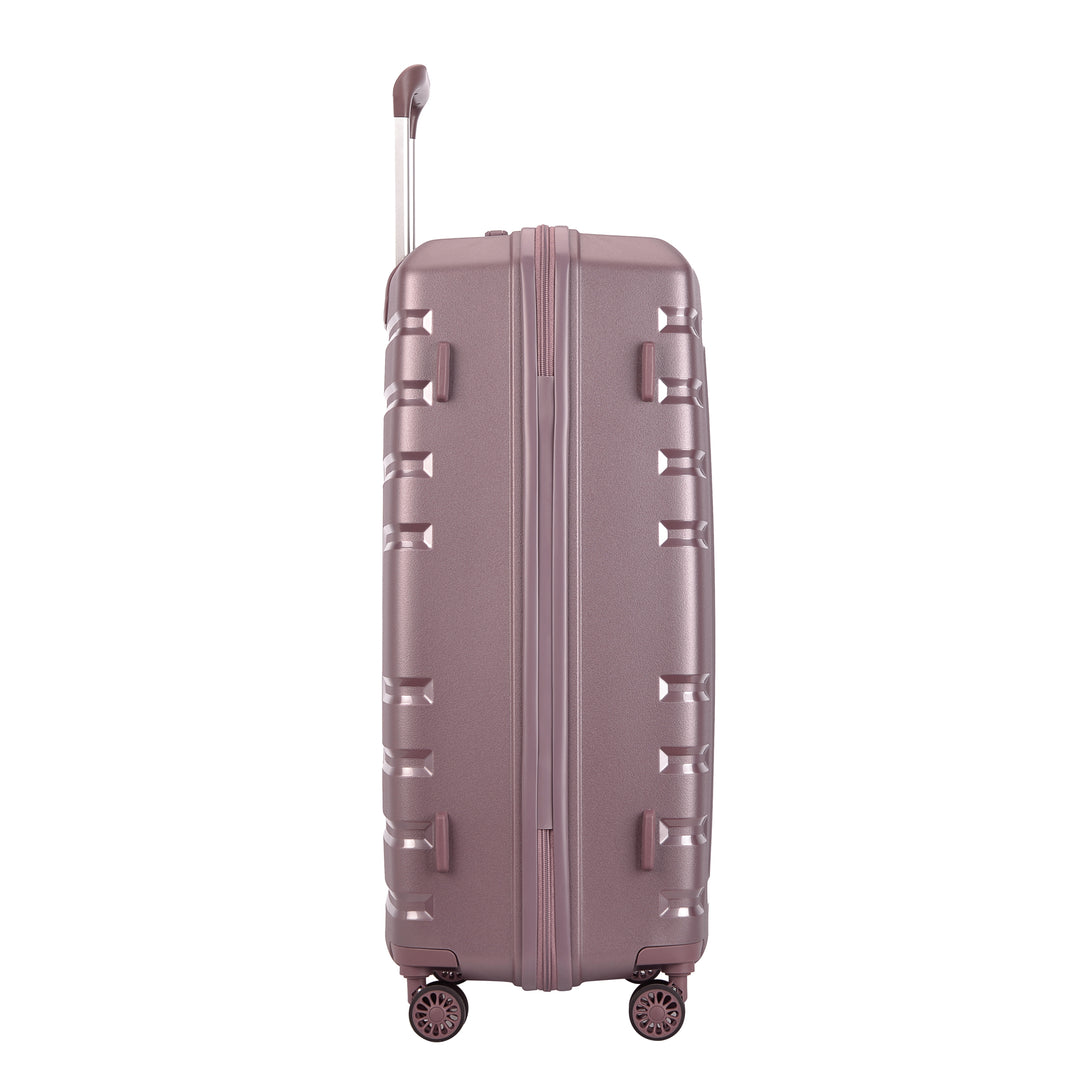 Bontour "Charm" 4-kerekes bőrönd TSA számzárral, L méretű, Lila-VASBÚTOR