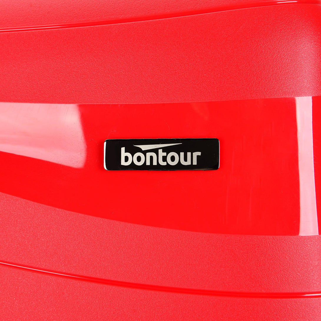 Bontour "Flow" 4-kerekes kabinbőrönd, S méretű 55x38x20 cm, Piros-VASBÚTOR