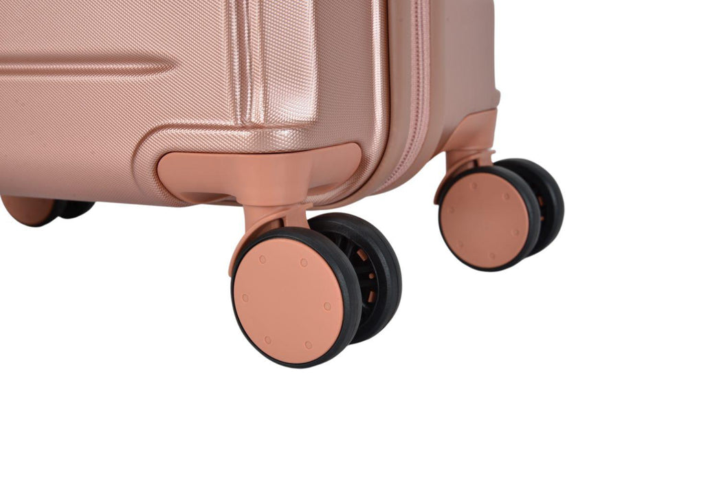 Bontour "Spinner" 4 Kerekes kabinbőrönd TSA zárral, 55x40x20 cm, Rose Gold-VASBÚTOR