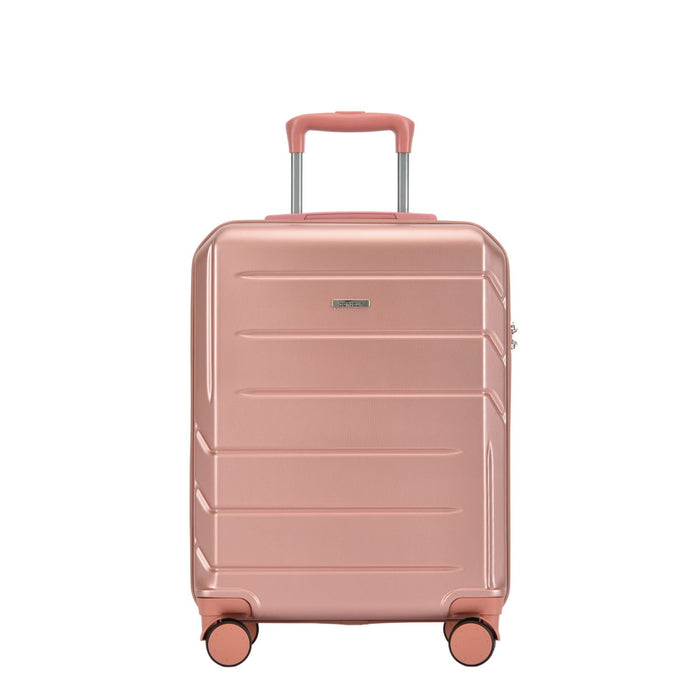 Bontour "Spinner" 4 Kerekes kabinbőrönd TSA zárral, 55x40x20 cm, Rose Gold-VASBÚTOR