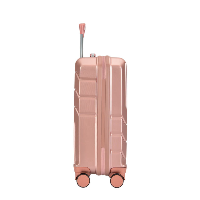 Bontour "Spinner" 4 Kerekes kabinbőrönd TSA zárral, 55x40x20 cm, Rose Gold-VASBÚTOR