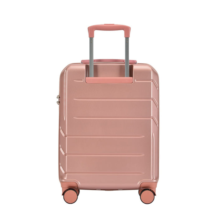 Bontour "Spinner" 4 Kerekes kabinbőrönd TSA zárral, 55x40x20 cm, Rose Gold-VASBÚTOR