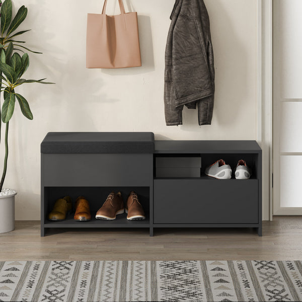 Cipőtároló Filux Bench - Anthracite-VASBÚTOR