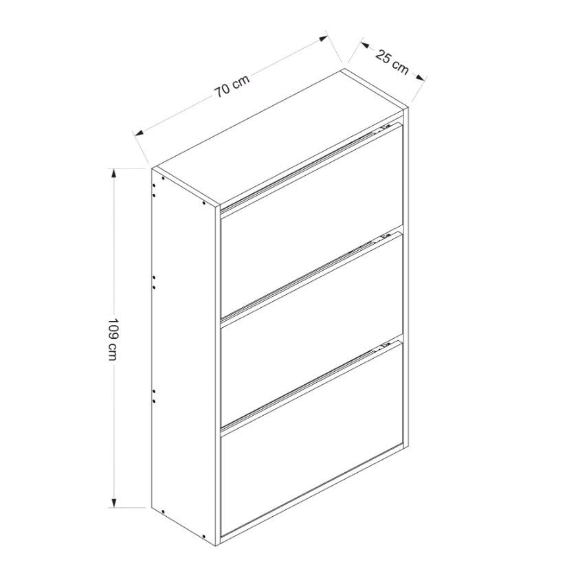 Cipőtároló Lupa 3 - White-VASBÚTOR
