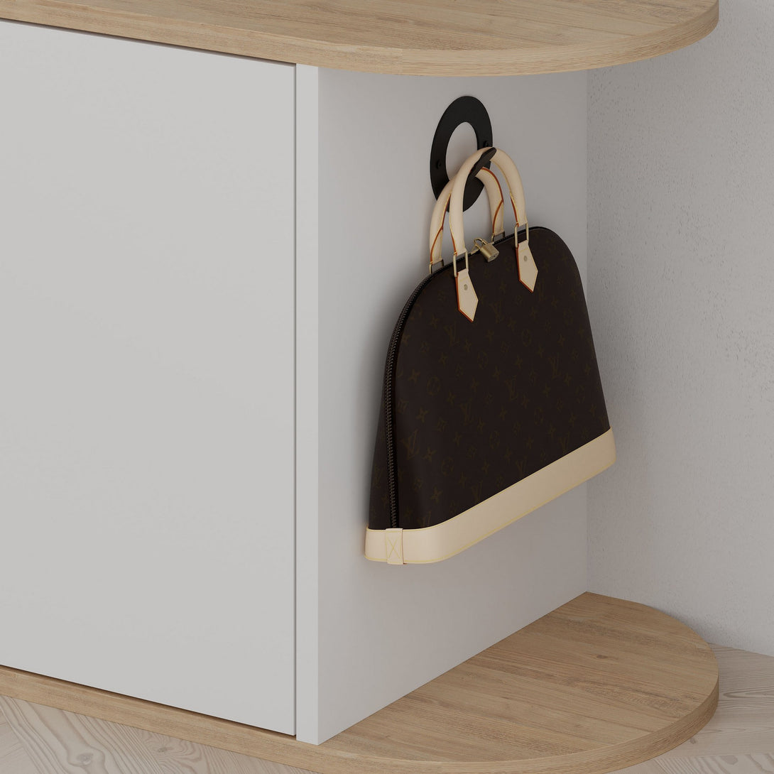 Cipőtároló Nova Shoe Bench - Oak, White-VASBÚTOR