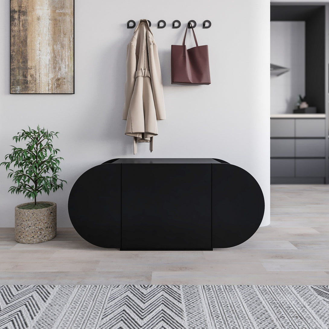 Cipőtároló Pozy Shoe Bench - Black-VASBÚTOR
