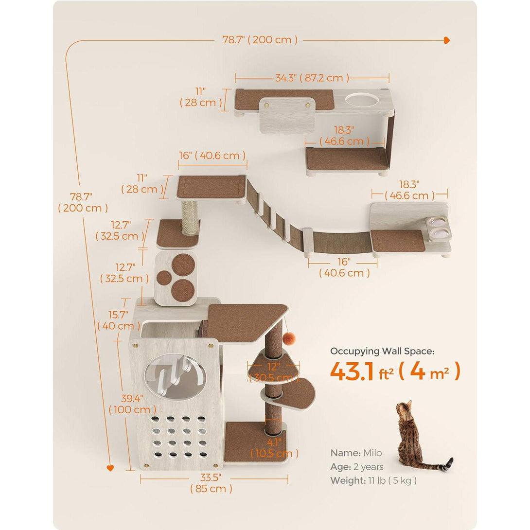 Clickat Land – macska fali bútor, 7 darabos készlet | FEANDREA-VASBÚTOR