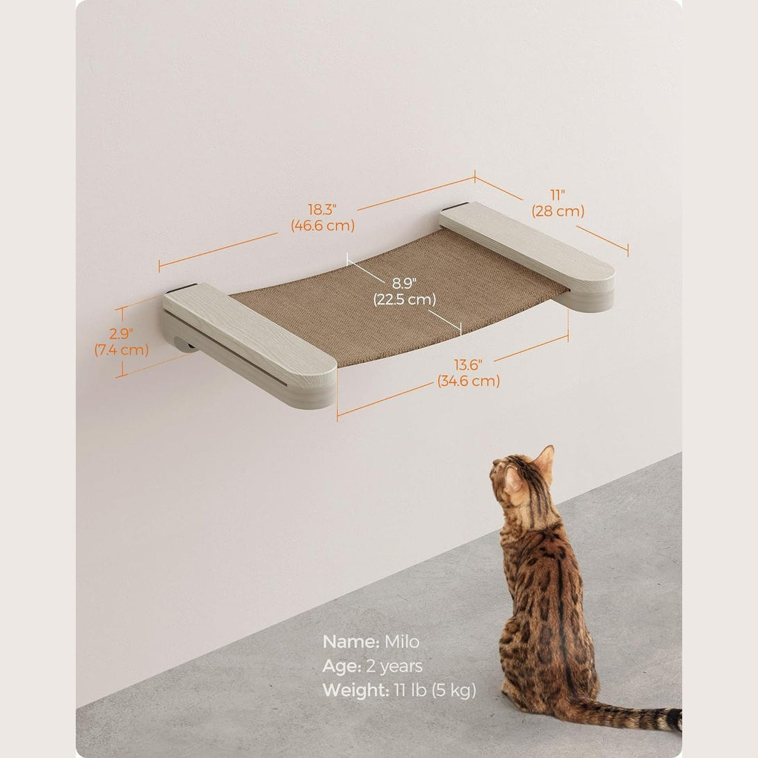 Clickat Land – macska függőágy, falra szerelhető platform | FEANDREA-VASBÚTOR