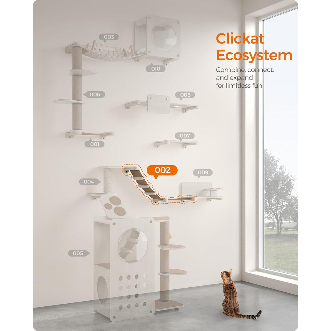 Clickat Land – macska kilátó, falra szerelhető függőágy létrával | FEANDREA-VASBÚTOR