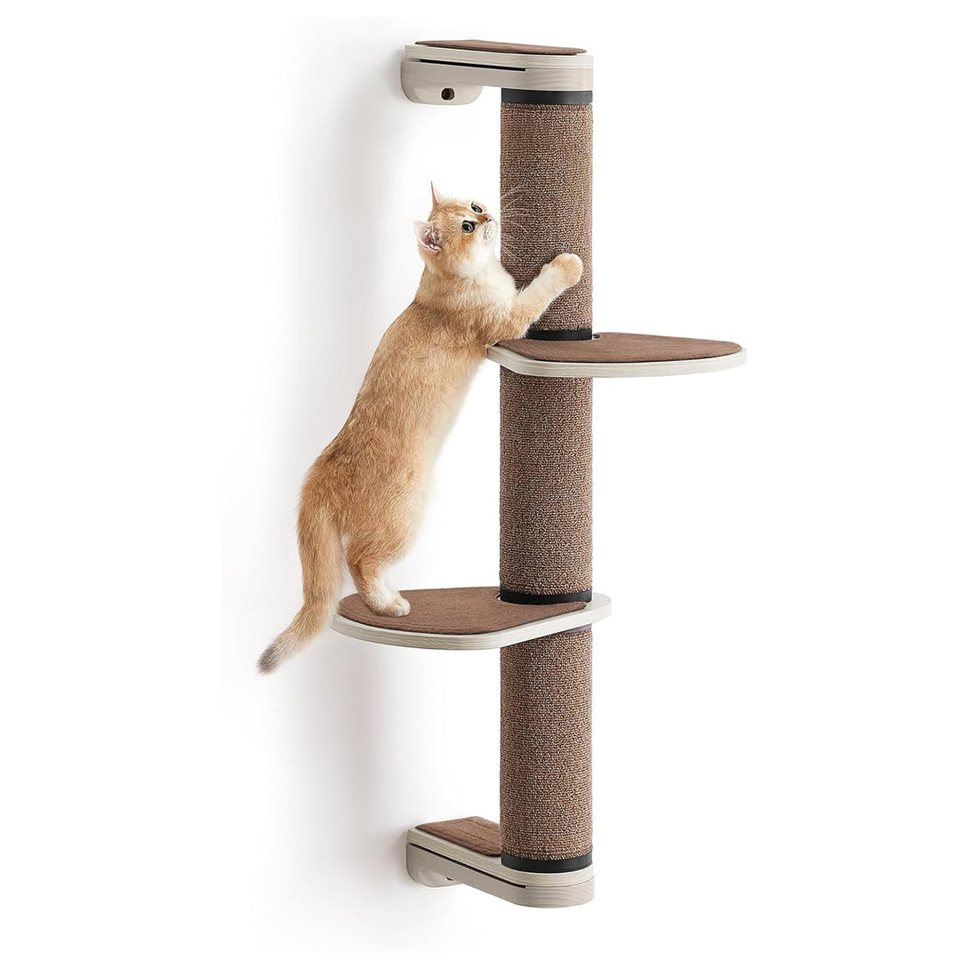 Clickat Land- macskakaparó oszlop lépcsőkkel, falra szerelhető | FEANDREA-VASBÚTOR