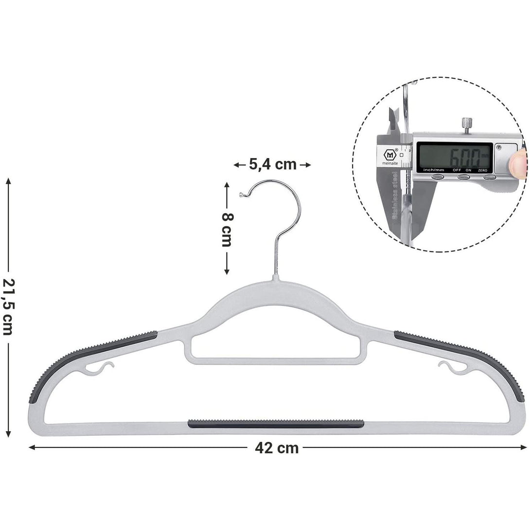 Csúszásmentes Ruhaakasztók 30 db, 42 cm széles-VASBÚTOR