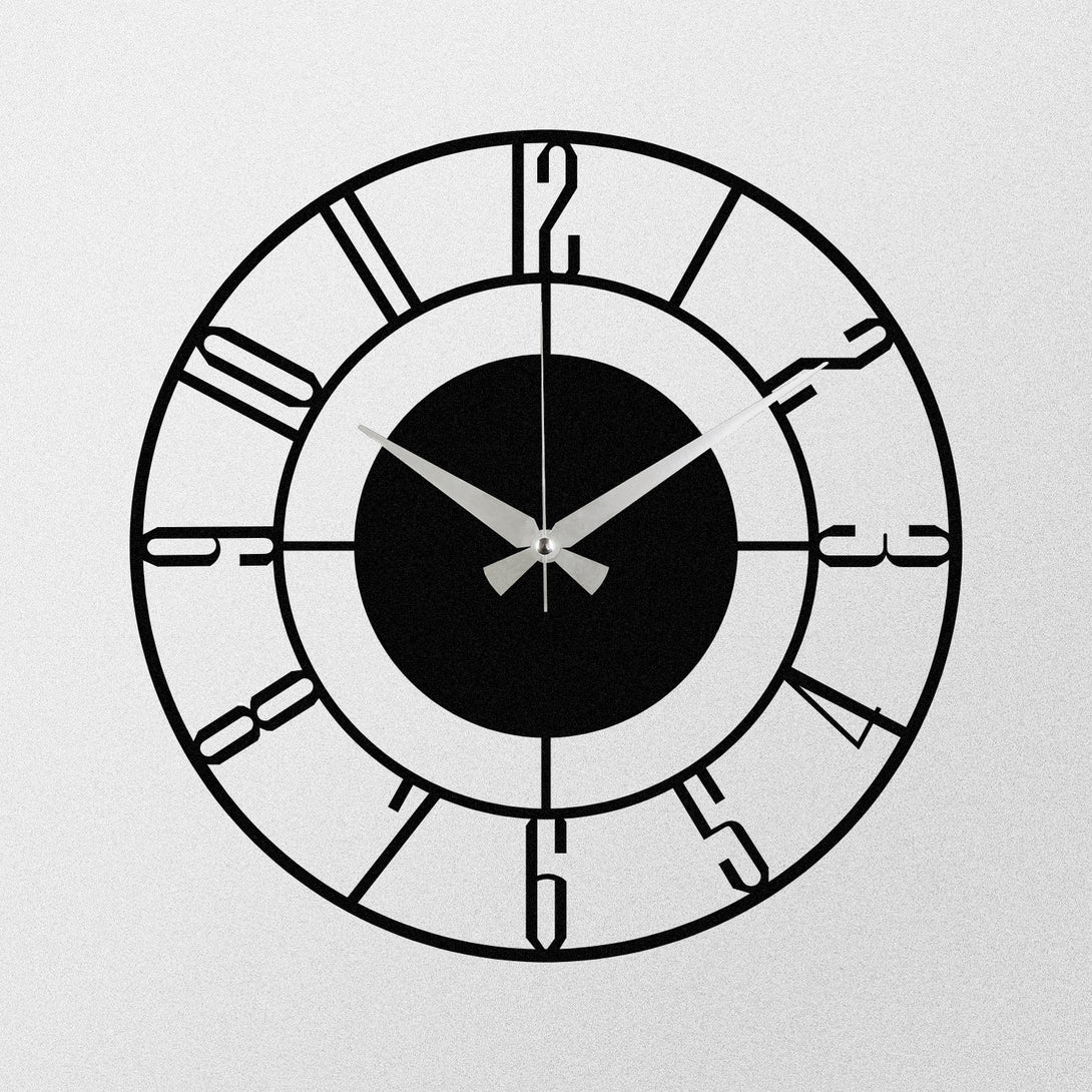 Dekoratív fém falióra, Enzoclock - S011-VASBÚTOR