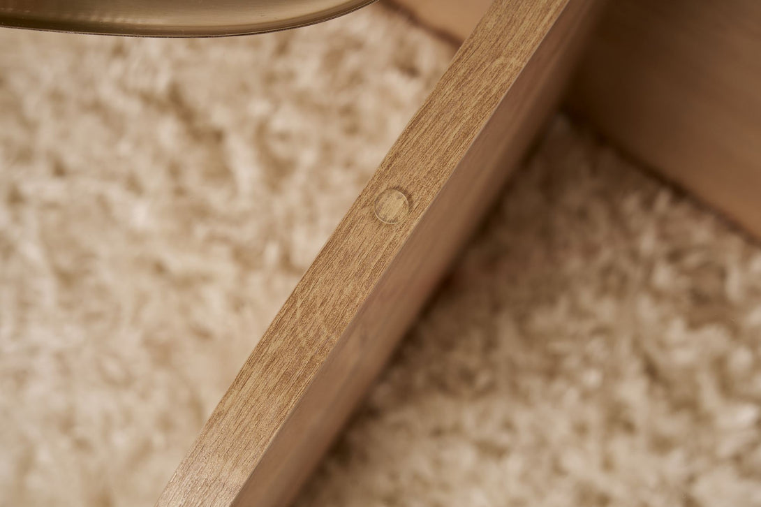 Dohányzóasztal Aeris - Sapphire Oak, Transparent-VASBÚTOR