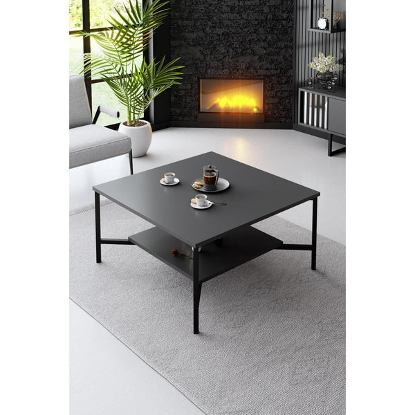 Dohányzóasztal Black Line - Anthracite, Black-VASBÚTOR