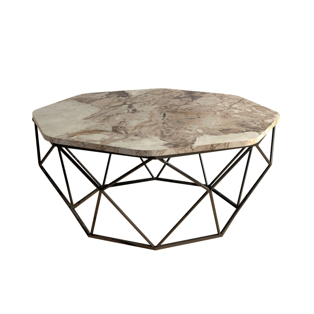 Dohányzóasztal Diamond - White Marble-VASBÚTOR