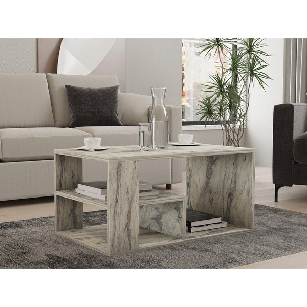 Dohányzóasztal Eros - Freesia Marble-VASBÚTOR
