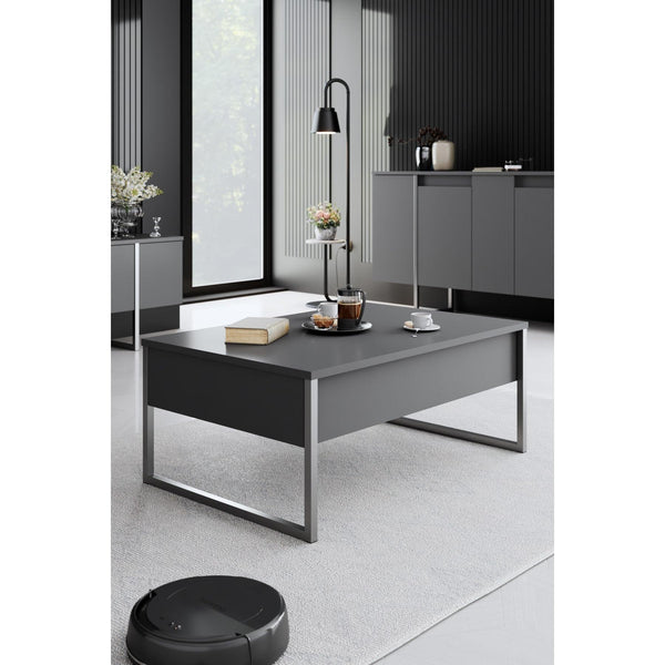 Dohányzóasztal Luxe - Anthracite, Silver-VASBÚTOR