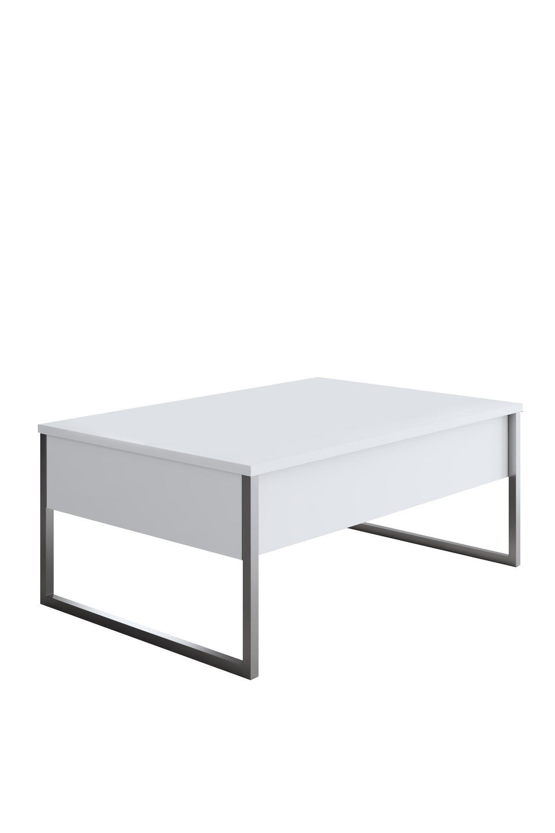 Dohányzóasztal Luxe - White, Silver-VASBÚTOR