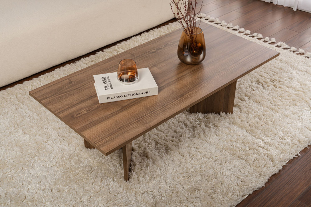 Dohányzóasztal Sabin - Walnut-VASBÚTOR