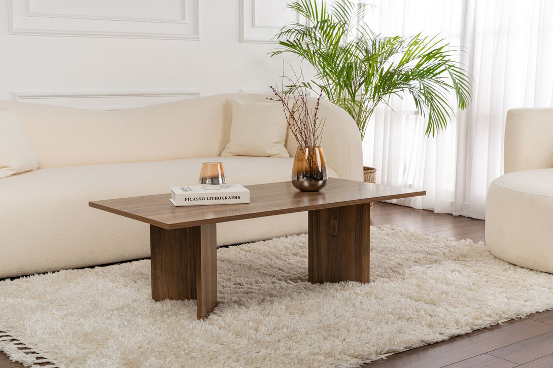 Dohányzóasztal Sabin - Walnut-VASBÚTOR