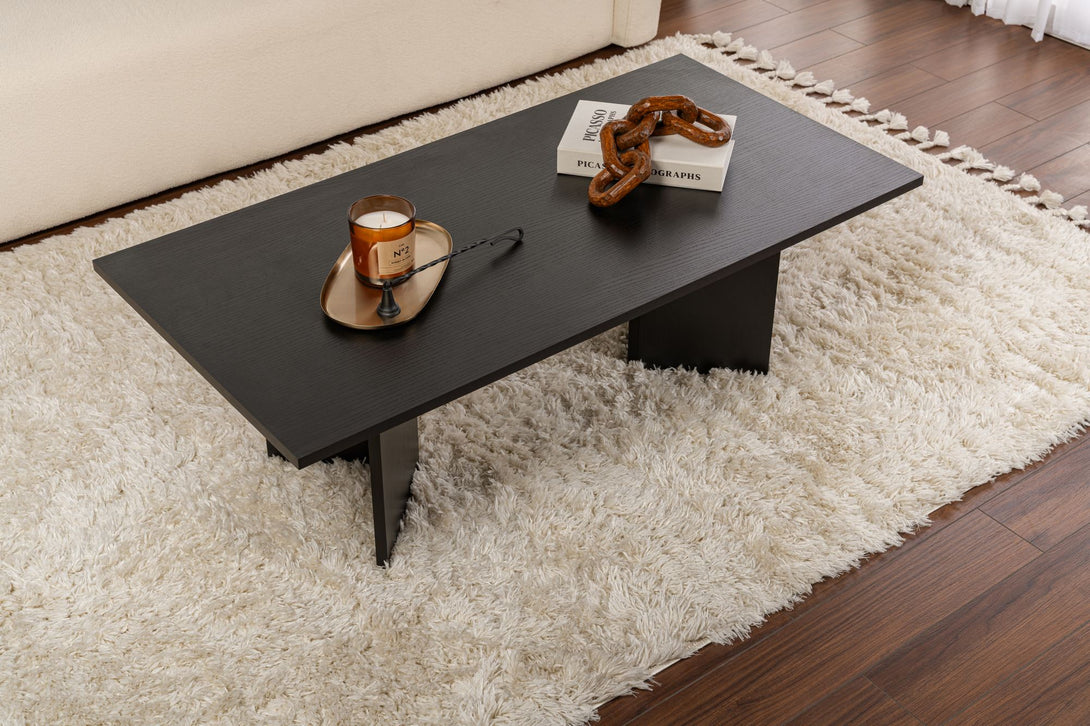 Dohányzóasztal Sabin - Wood Black-VASBÚTOR
