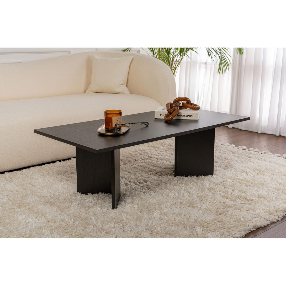 Dohányzóasztal Sabin - Wood Black-VASBÚTOR
