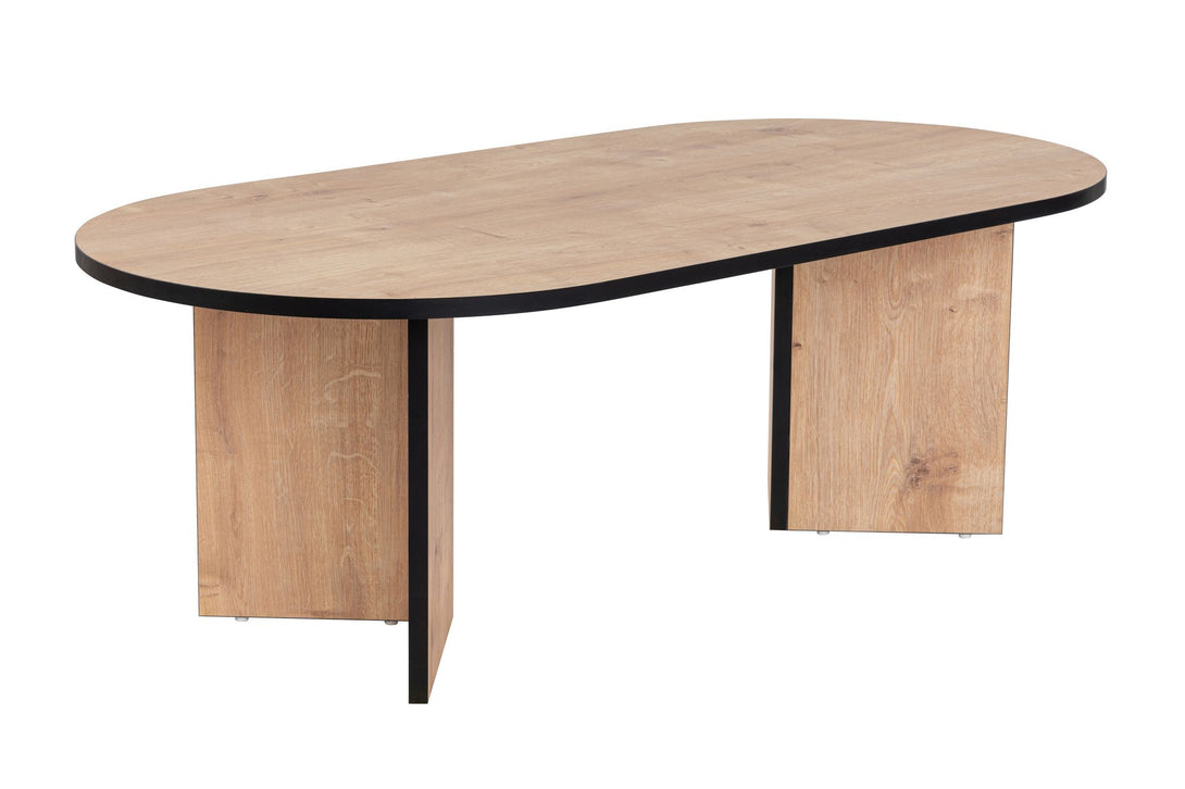 Dohányzóasztal Sable - Sapphire Oak, Fekete-VASBÚTOR