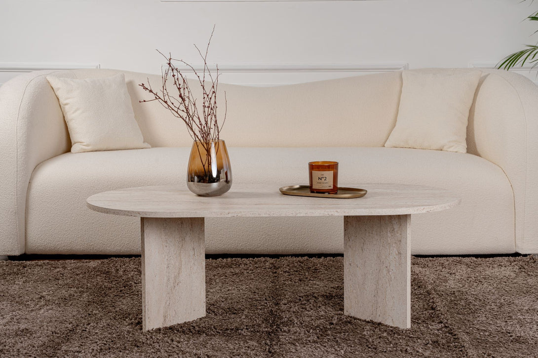 Dohányzóasztal Sable - Travertine-VASBÚTOR