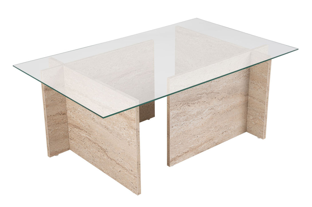 Dohányzóasztal Vetrino - Travertine-VASBÚTOR