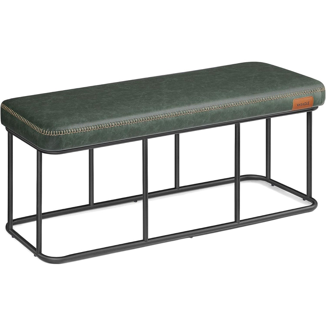 EKHO ülőpad, műbőr kárpitozott pad 40 x 120 x 45 cm, erdőzöld-VASBÚTOR
