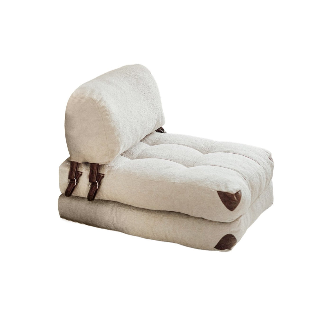 Egyzemélyes kanapéágy- Fold Teddy - Krém-VASBÚTOR