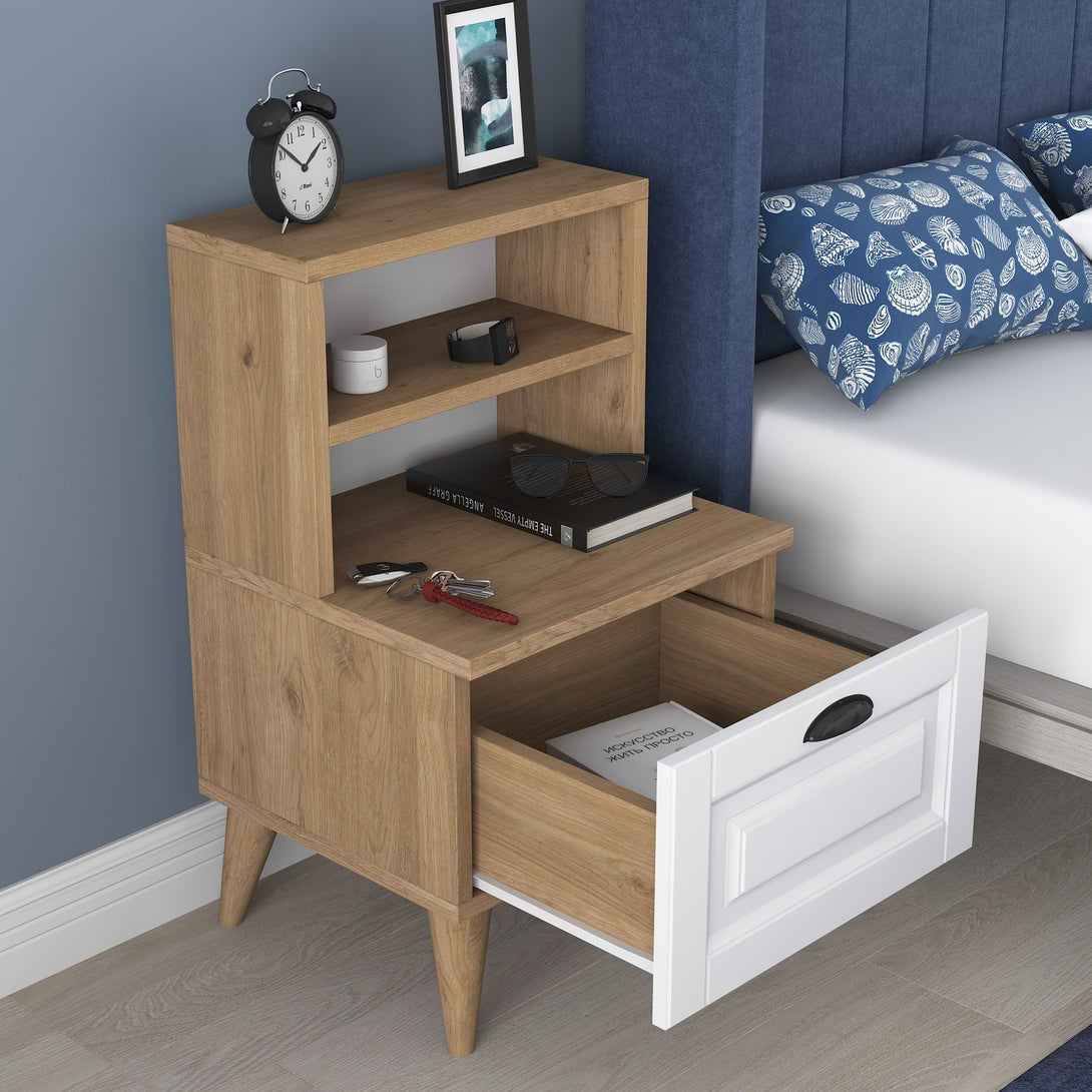 Éjjeliszekrény BD105 - 2786 - Walnut-VASBÚTOR